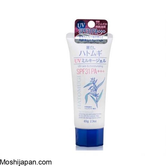 Hatomugi The UV Milky Gel SPF50+ PA++++ 80g - UV Care And Moisturizing Products 5